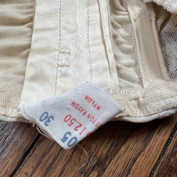 1950s Bien Jolie Open Bottom Girdle Six Straps Vintage Lingerie Large - Picture 7 of 7